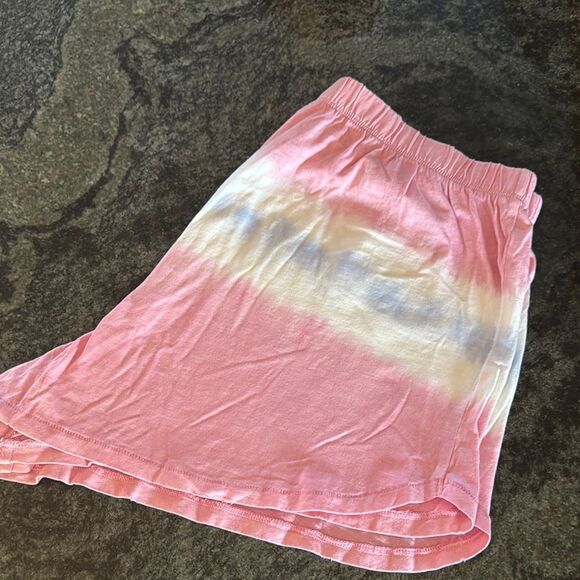 AERIE Pink and White Tie-Dye Shorts - Picture 4 of 6